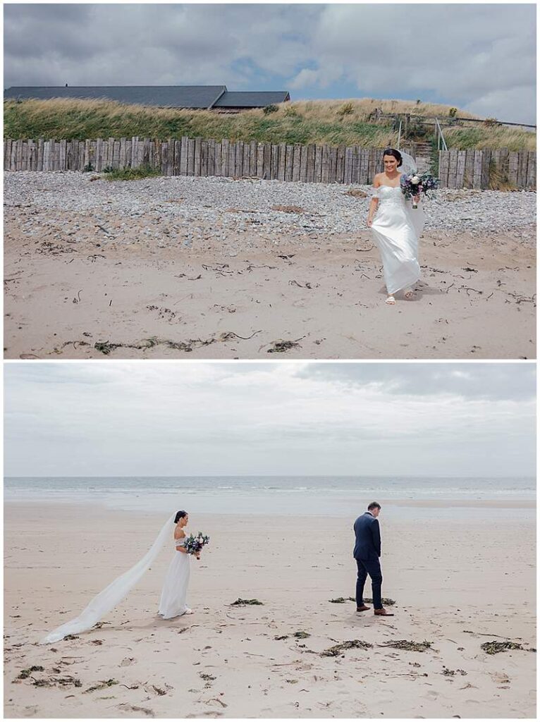 first-look-wedding-on-the-beach-waterford-ardmore