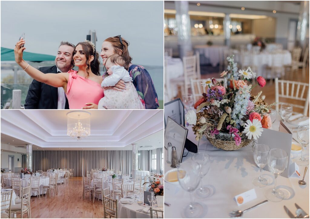 Reception-room-for-dinner-Dunmore-house-hotel-west-cork-wedding